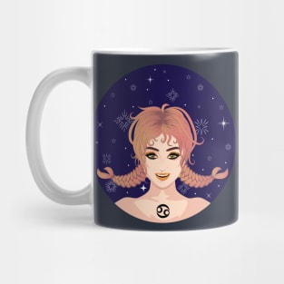 Abstract fantasy Cancer girl Mug